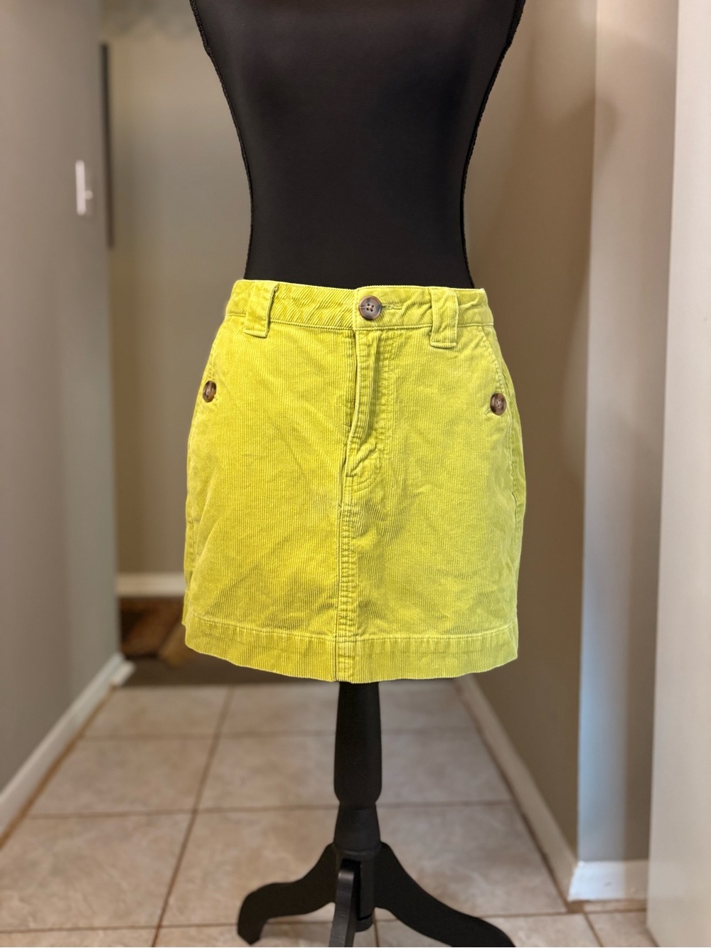wild fable Neon Lime Corduroy Mini Skirt